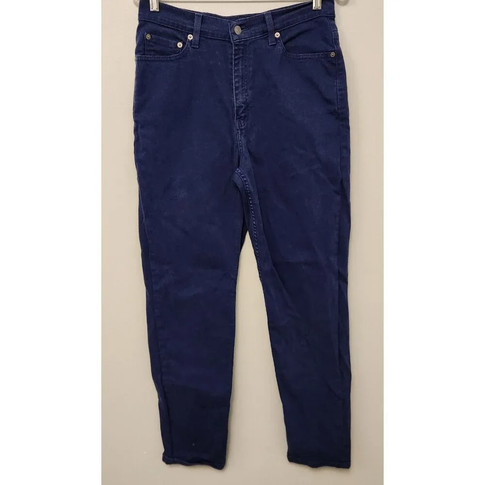 Levis 512 Jeans Vintage‎ Slim Fit Tapered 90s Y2K Blue Indigo Womens 10M 29x30
